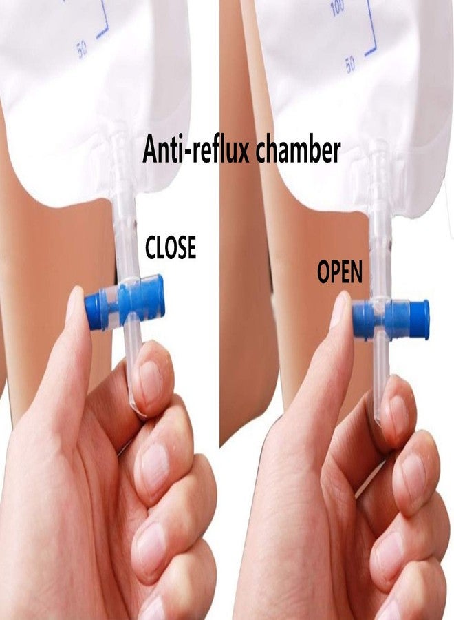 Lifevv 4-Pack Urinary Drainage Bag Leg Bag with Anti-Reflux Chamber,External catheters(19oz，500ml) - Image 3